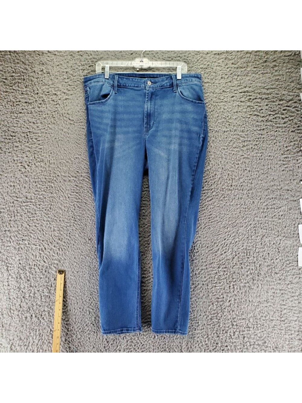 Old Navy Jeans Womens 16 Blue High-Rise Wow Straight Stretch Denim